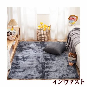 Topfinel カーペット 1畳 120x160cm 濃いグレー 滑り止め 極厚 カーペット クリーナー 付き 防音カーペット ラグ カーペット 夏用 北欧