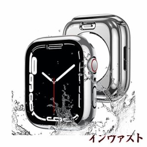 【2023強化版】AMAPC for Apple Watch ケース 360度全面防水 バンド 水泳・スポーツ専用 ガラスフィルム 一体型 apple watch 用 カバー 3