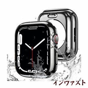 【2023強化版】AMAPC for Apple Watch ケース 360度全面防水 バンド 水泳・スポーツ専用 ガラスフィルム 一体型 apple watch 用 カバー 3