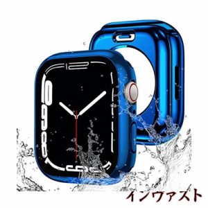 【2023強化版】AMAPC for Apple Watch ケース 360度全面防水 バンド 水泳・スポーツ専用 ガラスフィルム 一体型 apple watch 用 カバー 3