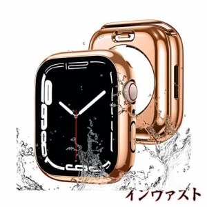 【2023強化版】AMAPC for Apple Watch ケース 360度全面防水 バンド 水泳・スポーツ専用 ガラスフィルム 一体型 apple watch 用 カバー 3