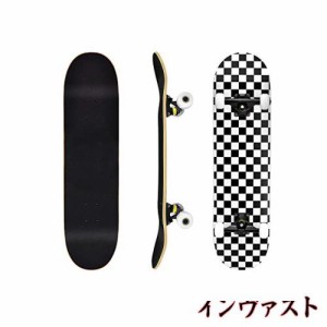 Nobuwileスケボー 子供 初心者 小学生 キッズ スケートボード コンプリート 31×8インチ スケボーデッキ 完成品 skateboard 7層カナディ