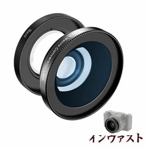 2イン1 18mm HD 広角/10倍マクロレンズ Sony ZV-1F Sony APSC ZV-E10 A5000/6000シリーズカメラに対応