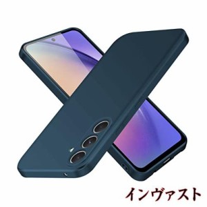 Galaxy A54 5G ケース シリコン SC-53D SCG21 スマホケース ギャラクシー 耐衝撃 ソフト 青 薄型 ストラップホール付き カバー ブルー