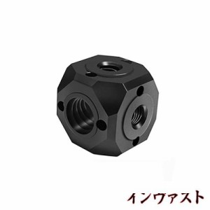 スタンドアダプター 1/4”-20 ネジ穴 3/8”ネジ穴 変換アダプター Arri規格アダプター 脱落防止 アルミ合金製 持ち運び便利 強い耐久性 