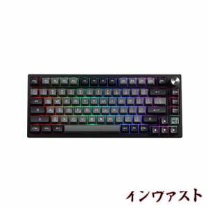 【????新登場】EPOMAKER TH80 SE ゲーミングキーボード ガスケット 75% メカニカルキーボード NKRO ホットスワップ対応 RGB 2.4Ghz/Bluet