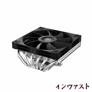 DeepCool AN600 ロープロファイル CPU クーラー高性能、6 銅製ヒートパイプ、180 ワット TDP 、高さ 67 mm、スリム 120 mm PWM FDB ファ