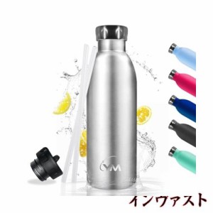 KollyKolla 水筒 750ml ステンレスボトル 2way 直飲み ストロー付き 保冷水筒 Rainbow Bottle 魔法瓶 オシャレボトル スポーツ 自転車 ラ