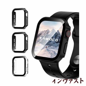 【3枚セット】Kawoco アップルウォッチ 防水 カバー 保護 iWatch 40mm SeriesSE SeriesSE2 Series6 Series5 Series4 直角エッデザイン ap