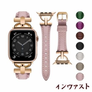 Wutwuk apple watch バンド 女性 人気 コンパチブル アップルウォッチ バンド レザー かわいい レディース オシャレ 女性用トップグレイ