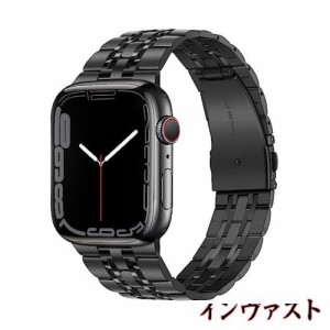 アップルウォッチバンド コンパチブル Apple Watch バンド 41mm 40mm 38mm、男性女性 iWatch バンド ソリッドステンレススチールメタル交