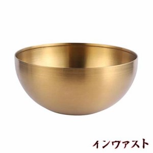 Haskoss 大容量冷麺器/冷麺容器 ステンレスサラダボウル どんぶり鉢 割れない ボウル スープライスヌードルラーメンボウル キッチンフー