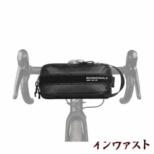 Rhinowalk 自転車ハンドルバーバッグ 防水 フロントバッグ 多機能 サイクリングバッグ 軽量 2.4L ショルダーバッグ チェストバッグ 反射