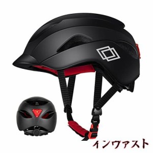 Mixiu 自転車ヘルメット ロードバイク ヘルメット 耐衝撃 通気性 LEDテールランプ 自転車用ヘルメット 超軽量 ロードバイク マウンテンバ