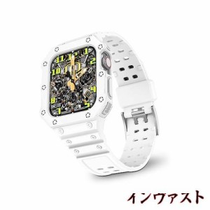 [cottzim] コンパチブル Apple Watch バンド45mm 44mm 42mm 41mm 40mm 38mm 一体式スポーツウォッチバンド テクノロジー 【衝撃防止・耐