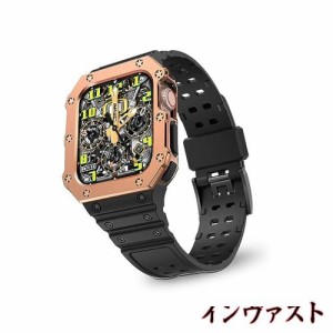 [cottzim] コンパチブル Apple Watch バンド45mm 44mm 42mm 41mm 40mm 38mm 一体式スポーツウォッチバンド テクノロジー 【衝撃防止・耐