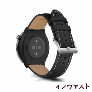 [LanQii] 20mm レザーバンド Amazfit Active/Amazfit GTR Mini/Amazfit GTS 4/Amazfit GTS 4 Mini 対応 バンド PUレザー素材 ベルト ソフ