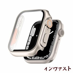 【2022改良ケース】TEMEDO 対応 Apple Watch ケース 49mm 45mm 44mm 41mm 40mm 対応 と互換性があり 数秒で Ultra シリーズの外観に変換