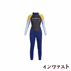 ウエットスーツ 子ども フルスーツ ジュニア 2.5mm ネオプレン素材 男の子 女の子 キッズ ウェットスーツ バックジップ UV対策 防寒保温 