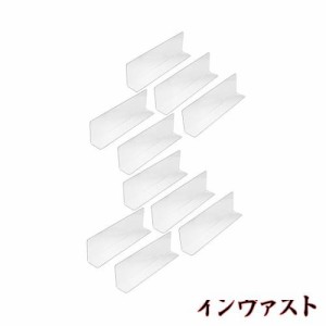 ledmomo 商品仕切り板 仕切り板 L字 透明 90°直角 20個 20*12cm 会社 事務所 応接室 オフィス 飲食店 レストラン 陳列棚