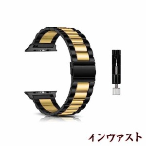 CeiBand バンド コンパチブル Apple Watch 38mm 40mm 41mm 42mm 44mm 45mm 49mm ステンレス製 時計バンド 交換ベルト 金属ベルト メタル