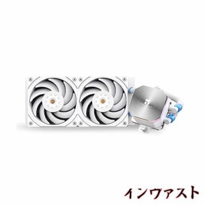 THERMALRIGHT Frozen Edge 240 White 120mm PWMファン付き液体CPUウォータークーラー、240ホワイトコールドロウ仕様、AMD / AM4 / AM5用