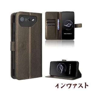 For Asus ROG Phone 7 ケース 手帳型【BAOLINTX】 PUレザー 携帯ケース 耐衝撃 スマホケース 軽量 薄型 全面保護 カード収納 横置き機能