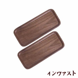 Muso Wood トレイ 木製 長方形 食事トレー お茶 カフェ トレイ ミニ おしゃれ お盆 アクセサリー ジュエリー キャッシュ トレイ 洗面所 