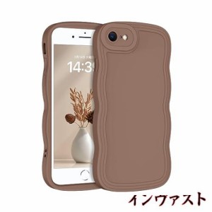 GUAGUA iPhone se ケース se第3世代 iPhone 8・ se2・7 ケース tpu ウェーブ デザイン 人気 ソフト バンパー 耐衝撃 超軽量 薄型 滑り止