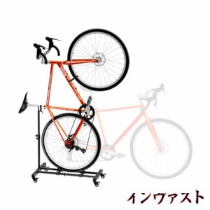 Sttoraboks 縦置き自転車 スタンド 直立サイクルスタンド 高さ調整が可能 自転車ディスプレイスタンド 室内保管用 自転車バイクスタンド 