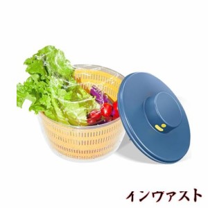 サラダスピナー 電動 野菜水切り 調理器具 水切りかご 野菜水切り器 野菜果物スピナー サラダ高速水切り USB充電式 大容量 人気 便利 操