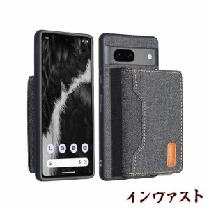 【 Moilyo 】Google Pixel 6A 用2イン1 取り外し可能なウォレット＆スマホケース 磁気吸着 グーグル ピクセル6a 上質 デニム材料+ 財布型