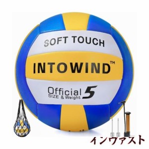 INTOWIND バレーボール 練習用バレーボール ソフトタッチ バレーボール 屋外屋内 バレーボール ビーチ 公園 ジム 試合 トレーニング バレ