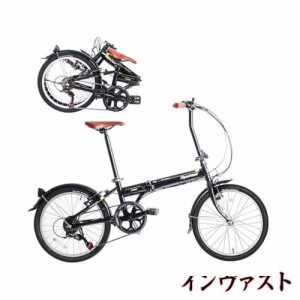 【組立動画あり】 Ripwheat 折りたたみ自転車 20インチ シマノ7段変速 前後Vブレーキ 組立簡単 ライト付き アルミ合金ボディ 重さ13.2kg 