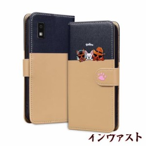 Kitzomi AQUOS wish2 スマホケース AQUOS wish マネークリップ スマホケース SHG06 猫柄スマホケース A104SH/SH-51C/SH-M20/A204SH/SHG06