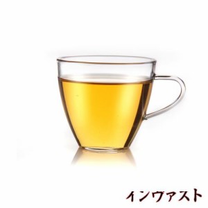 POKALOTEA ティーカップ 耐熱ガラス コップ エスプレッソ グラス ホットワイン おしゃれ 食器 紅茶 マテ茶 スープ 電子レンジ？食洗機対