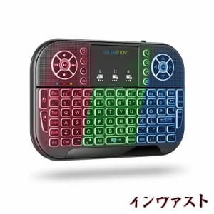 ミニ キーボードワイヤレスMini Bluetooth keyboard タッチパッド搭載USB充電小型キーボードマウス 一体型 無線 USB レシーバー付き Andr