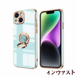 iPhone 14 ケース リング付き アイフォン14 リング カバー 全面保護 スマホケース TPU 耐衝撃 スタンド機能 車載スタンド対応 ストラップ