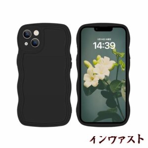 GUAGUA iPhone 14 ケース iPhone14 Case カバー TPU ウェーブ デザイン 可愛い 韓国 おしゃれ 人気 ソフト バンパー 耐衝撃 超軽量 薄型 