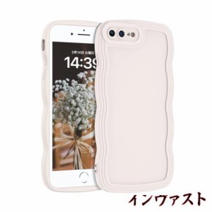 GUAGUA iPhone 7Plus ケース iPhone 8Plus ケースiPhone7/8 Plus カバー TPU ウェーブ 可愛い 韓国 おしゃれ 人気 ソフト バンパー 耐衝