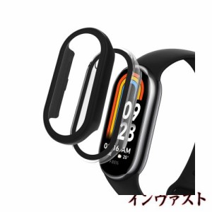 LanQii ケース Xiaomi Smart Band 8 対応/Xiaomi Mi Band 8 対応 ケース 【2個セット】 カバー Xiaomi Mi Band 8 スマートウォッチ 保護