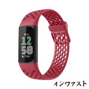 [RoSoki] バンド Fitbit Charge 6 / Fitbit Charge 5 対応 シリコン ストラップ ループ スポーツバンド 時計ベルト 柔らかい 防水性 耐汗