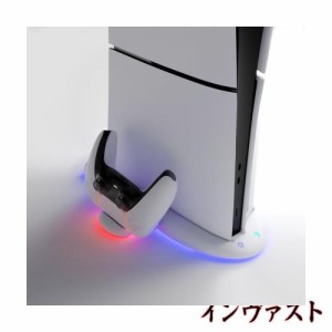 【新型 PS5 Slim 対応】PS5 Silm用 スタンド 縦置き RGB コントローラー 充電スタンド Blitzowl 新型PS5用冷却ファン PS5周辺機器 ディス