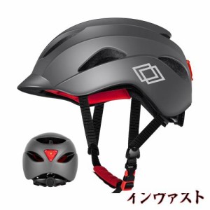 Mixiu 自転車ヘルメット ロードバイク ヘルメット 耐衝撃 通気性 LEDテールランプ 自転車用ヘルメット 超軽量 ロードバイク マウンテンバ