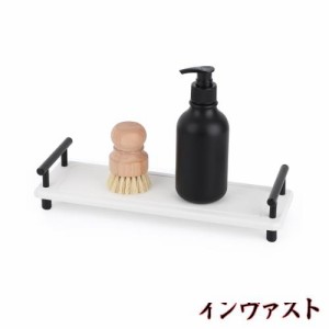 Segbeauty 31*10cm 速乾トレー 石鹸置き 洗面所 小物置き トレイ 吸水速乾 歯ブラシスタンド 水切りマット キッチン 洗面台 抗菌