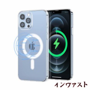 UEEBAI iPhone 14 Pro 6.1 inch 用 ケース クリア TPU ケース MagSafe対応 ワイヤレス充電対応 マグネット搭載 磁気吸着ケース 全透明ケ