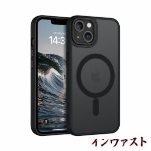 GUAGUA iPhone 13 14 ケース いPhone13 14 ケース MagSafe対応 半透明 TPU マグネットMagsafe内蔵 ケース マット感 スマホカバー 耐衝撃 