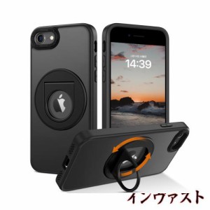 VENINGO iPhone SE3 ケース iPhone SE2 第2世代 iPhone 8 7 用ケース MagSafe対応 マグネット搭載 隠しスタンド リング付き 携帯ケース 