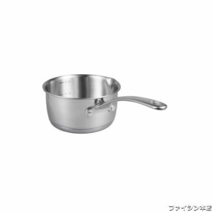 IMEEA ミルクパン ソースパン 片手鍋 ミニミルクパン 離乳食 18-8 ステンレス 13cm IH対応 500cc 目盛付