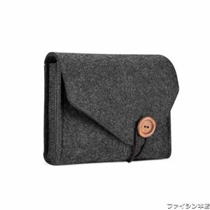 ProCase ガジェットポーチ MacBook 充電器やケーブルケース PC周辺小物入れ HDD・モバイルアクセサリーの保管バッグ 持ち運び用 フェルト